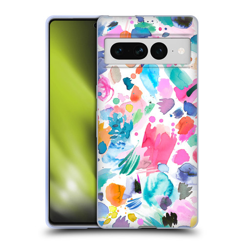 Ninola Colourful Prints Pink Scribbles Soft Gel Case for Google Pixel 7 Pro