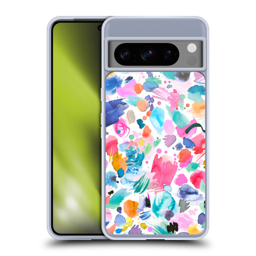 Ninola Colourful Prints Pink Scribbles Soft Gel Case for Google Pixel 8 Pro