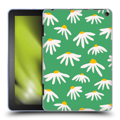Ninola Colourful Prints Green Daisies Soft Gel Case for Amazon Fire HD 8/Fire HD 8 Plus 2020