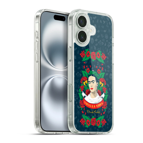 Frida Kahlo Icons Viva La Vida Soft Gel Case for Apple iPhone 16 Plus & MagSafe