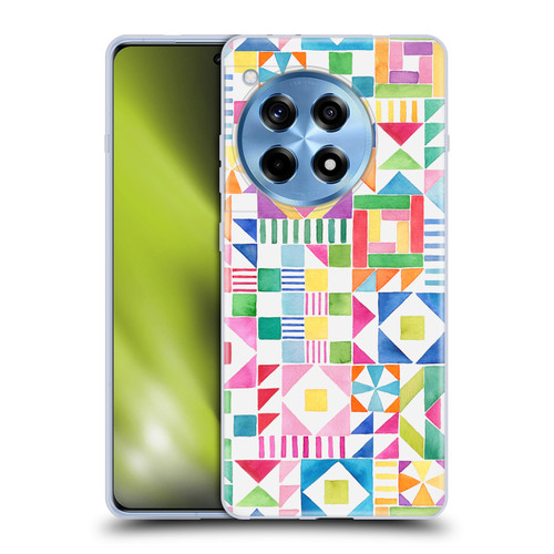 Ninola Colourful Prints Geometric Patchwork Soft Gel Case for OPPO OnePlus Ace 3 5G