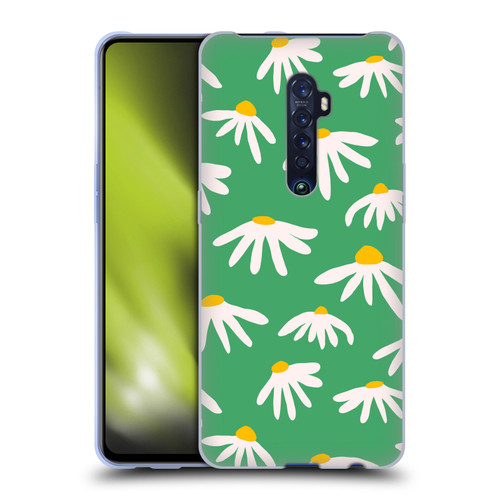 Ninola Colourful Prints Green Daisies Soft Gel Case for OPPO Reno 2
