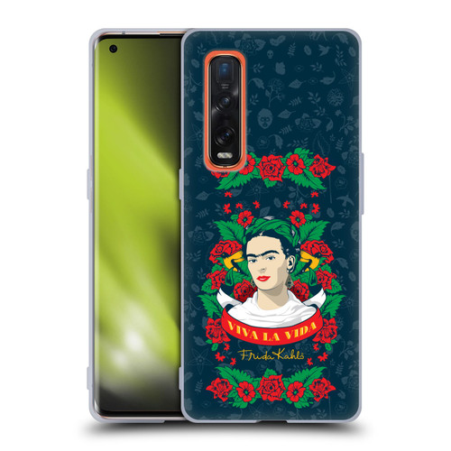 Frida Kahlo Icons Viva La Vida Soft Gel Case for OPPO Find X2 Pro 5G