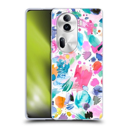 Ninola Colourful Prints Pink Scribbles Soft Gel Case for OPPO Reno11 Pro