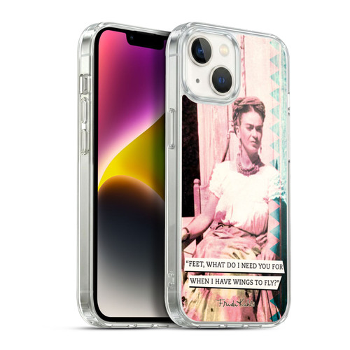 Frida Kahlo Portraits And Quotes Strange Soft Gel Case for Apple iPhone 14