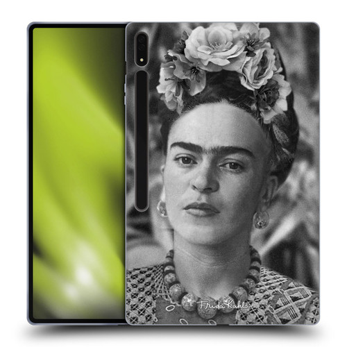Frida Kahlo Portraits And Quotes Floral Headdress Soft Gel Case for Samsung Galaxy Tab S8 Ultra