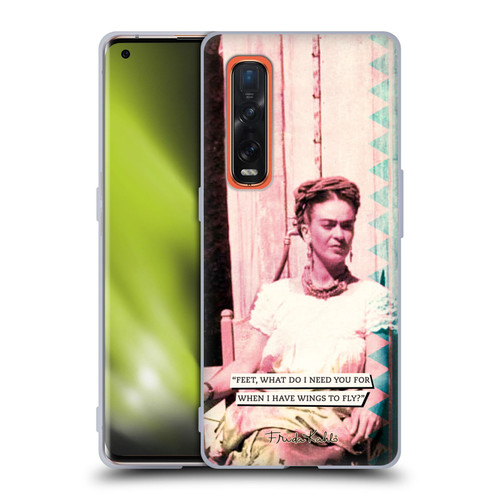 Frida Kahlo Portraits And Quotes Strange Soft Gel Case for OPPO Find X2 Pro 5G