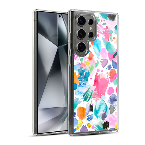 Ninola Colourful Prints Pink Scribbles Soft Gel Case for Samsung Galaxy S24 Ultra 5G & MagSafe
