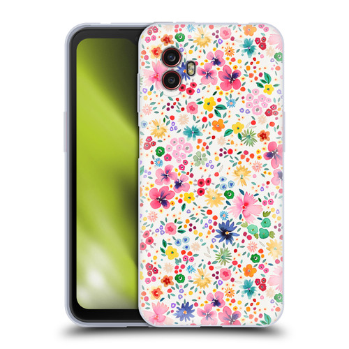 Ninola Colourful Prints Pink Floral Soft Gel Case for Samsung Galaxy Xcover6 Pro/Pro2