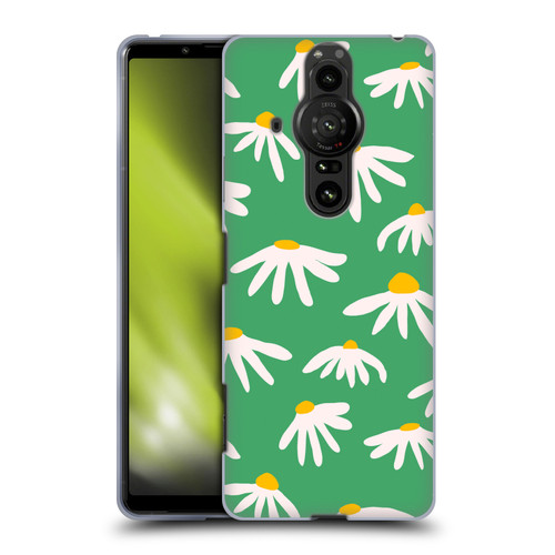 Ninola Colourful Prints Green Daisies Soft Gel Case for Sony Xperia Pro-I