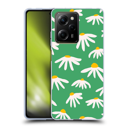 Ninola Colourful Prints Green Daisies Soft Gel Case for Xiaomi Redmi Note 12 Pro 5G