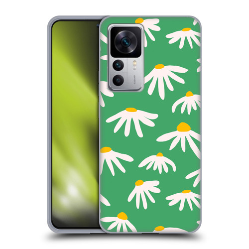 Ninola Colourful Prints Green Daisies Soft Gel Case for Xiaomi 12T 5G / 12T Pro 5G / Redmi K50 Ultra 5G