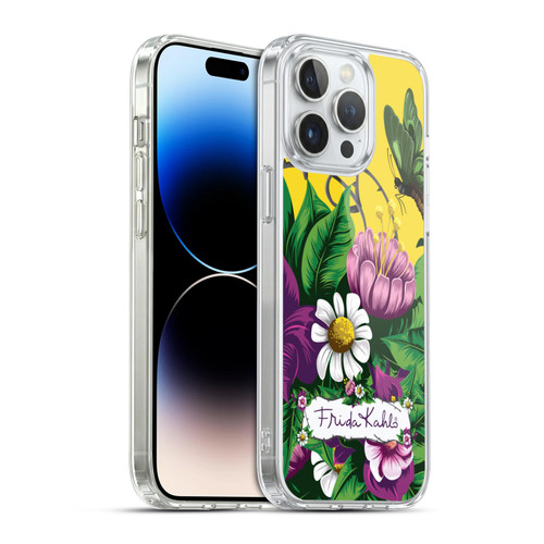 Frida Kahlo Purple Florals Butterfly Soft Gel Case for Apple iPhone 14 Pro Max & MagSafe