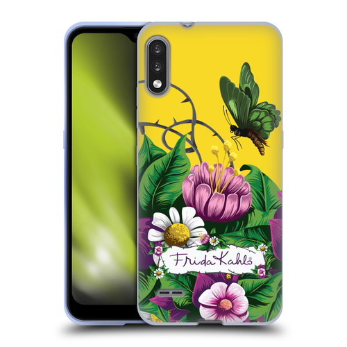 Frida Kahlo Purple Florals Butterfly Soft Gel Case for LG K22