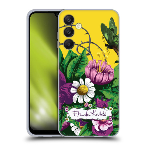 Frida Kahlo Purple Florals Butterfly Soft Gel Case for Samsung Galaxy A25 5G