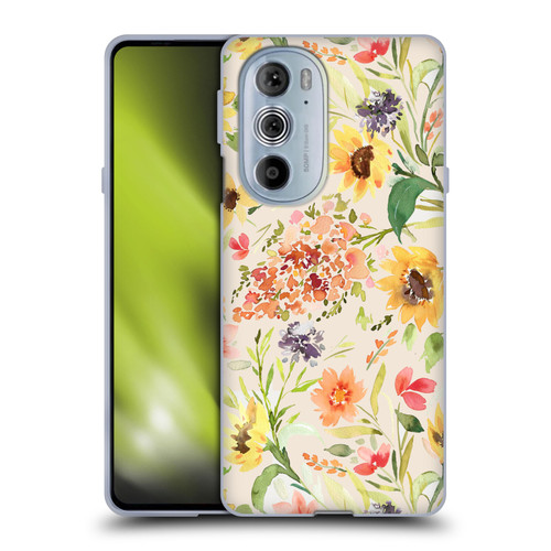 Ninola Flower Patterns Sunflower Plants Autumn Soft Gel Case for Motorola Edge X30