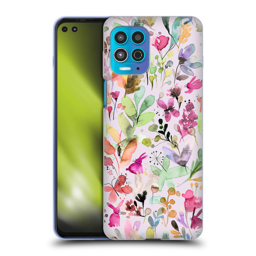 Ninola Flower Patterns Meadow Soft Gel Case for Motorola Moto G100