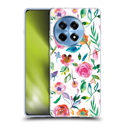 Ninola Flower Patterns Floral Green Soft Gel Case for OnePlus 12R