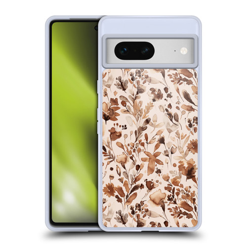 Ninola Flower Patterns Rustic Floral Terracotta Soft Gel Case for Google Pixel 7