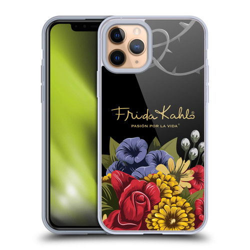 Frida Kahlo Red Florals Efflorescence Soft Gel Case for Apple iPhone 11 Pro & MagSafe