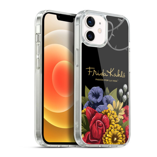 Frida Kahlo Red Florals Efflorescence Soft Gel Case for Apple iPhone 12 / iPhone 12 Pro & MagSafe