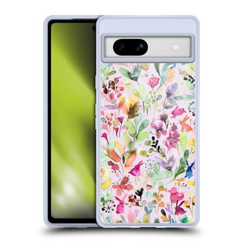 Ninola Flower Patterns Meadow Soft Gel Case for Google Pixel 7a