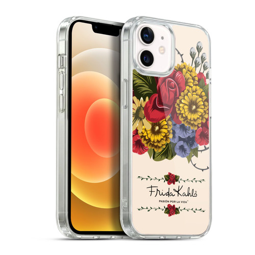 Frida Kahlo Red Florals Vine Soft Gel Case for Apple iPhone 12 / iPhone 12 Pro & MagSafe