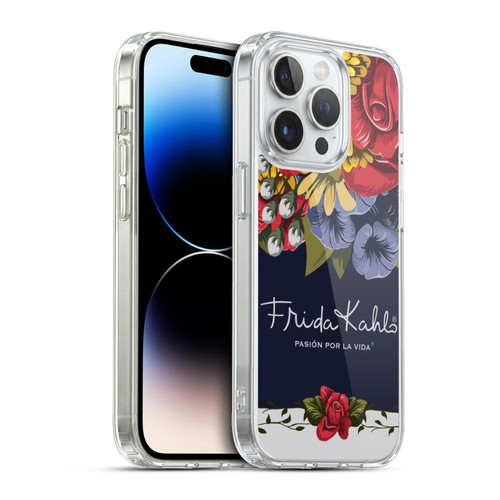 Frida Kahlo Red Florals Blooms Soft Gel Case for Apple iPhone 13 Pro & MagSafe