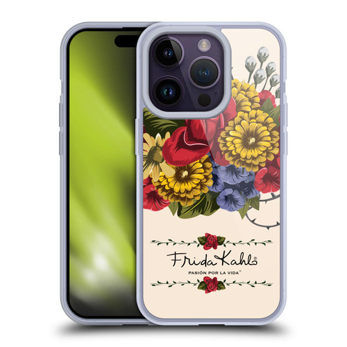 Frida Kahlo Red Florals Vine Soft Gel Case for Apple iPhone 14 Pro & MagSafe