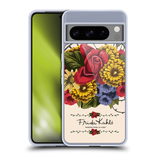 Frida Kahlo Red Florals Vine Soft Gel Case for Google Pixel 8 Pro