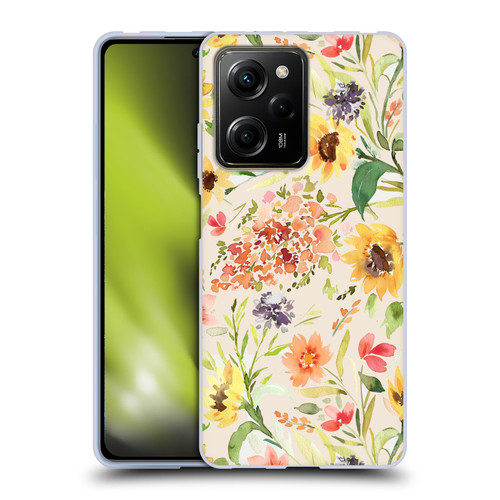 Ninola Flower Patterns Sunflower Plants Autumn Soft Gel Case for Xiaomi Redmi Note 12 Pro 5G