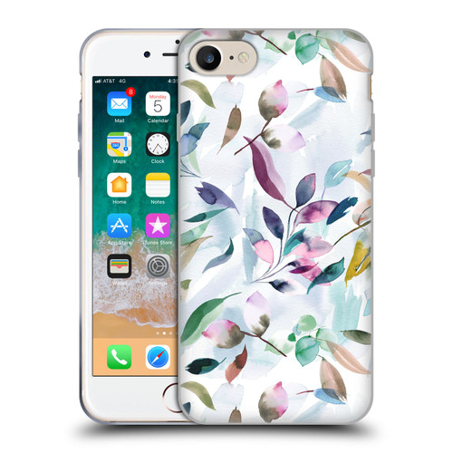 Ninola Garden Watercolor Leaves Soft Gel Case for Apple iPhone 7 / 8 / SE 2020 & 2022