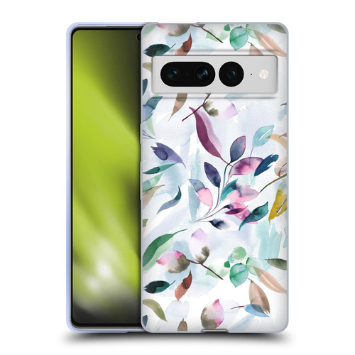 Ninola Garden Watercolor Leaves Soft Gel Case for Google Pixel 7 Pro