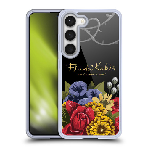 Frida Kahlo Red Florals Efflorescence Soft Gel Case for Samsung Galaxy S23 5G & MagSafe
