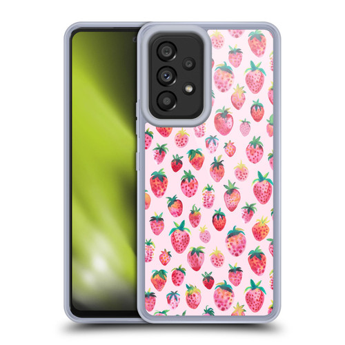 Ninola Mix Patterns Summer Strawberries Soft Gel Case for Samsung Galaxy A53 5G (2022)