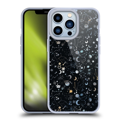 Ninola Patterns 4 Astrology Space Black Soft Gel Case for Apple iPhone 13 Pro
