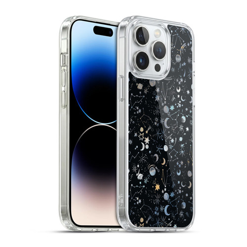 Ninola Patterns 4 Astrology Space Black Soft Gel Case for Apple iPhone 14 Pro Max & MagSafe