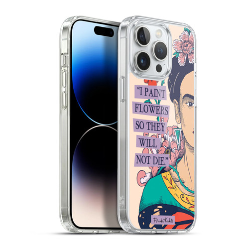 Frida Kahlo Sketch I Paint Flowers Soft Gel Case for Apple iPhone 13 Pro Max & MagSafe