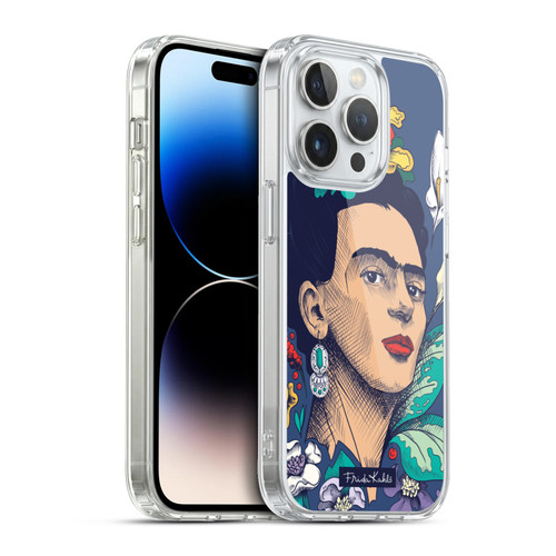 Frida Kahlo Sketch Flowers Soft Gel Case for Apple iPhone 13 Pro & MagSafe