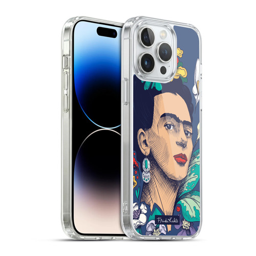 Frida Kahlo Sketch Flowers Soft Gel Case for Apple iPhone 14 Pro Max & MagSafe