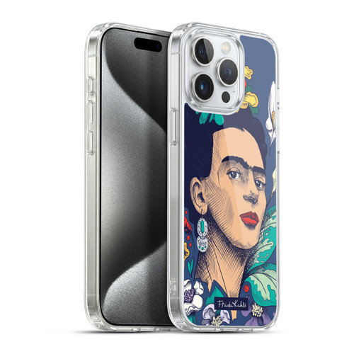 Frida Kahlo Sketch Flowers Soft Gel Case for Apple iPhone 15 Pro Max & MagSafe