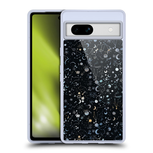 Ninola Patterns 4 Astrology Space Black Soft Gel Case for Google Pixel 7a