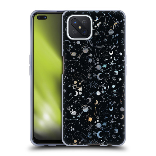 Ninola Patterns 4 Astrology Space Black Soft Gel Case for OPPO Reno4 Z 5G