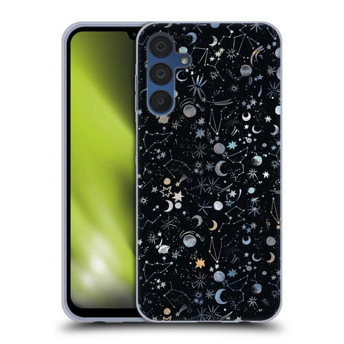 Ninola Patterns 4 Astrology Space Black Soft Gel Case for Samsung Galaxy A15