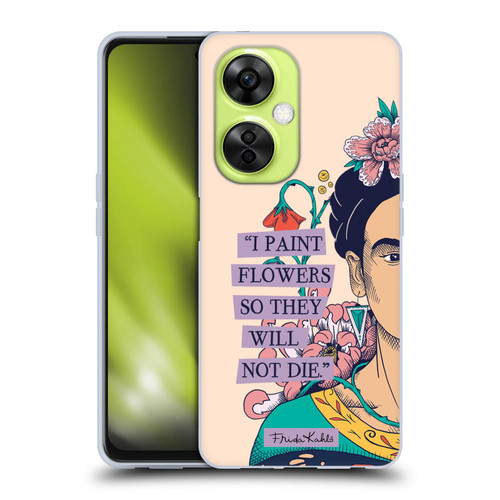 Frida Kahlo Sketch I Paint Flowers Soft Gel Case for OnePlus Nord CE 3 Lite 5G