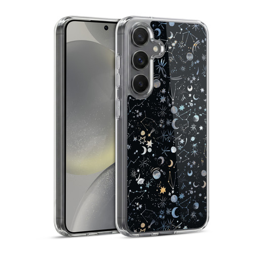Ninola Patterns 4 Astrology Space Black Soft Gel Case for Samsung Galaxy S24 5G & MagSafe