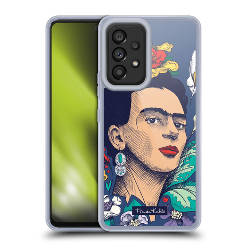Frida Kahlo Sketch Flowers Soft Gel Case for Samsung Galaxy A53 5G (2022)