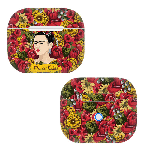 Frida Kahlo Floral Portrait Pattern Vinyl Sticker Skin Decal Cover for Apple AirPods 3 3rd Gen Charging Case