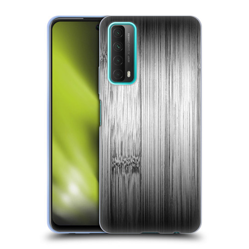 PLdesign Wood Prints Bamboo Burnt Gray Ombre Soft Gel Case for Huawei P Smart (2021)