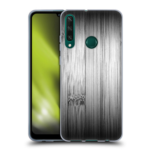PLdesign Wood Prints Bamboo Burnt Gray Ombre Soft Gel Case for Huawei Y6p
